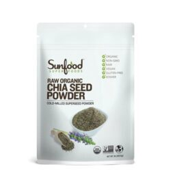 SunFood Semente de Chia Orgânica Crua em Pó - 454g | Superalimento Nutritivo