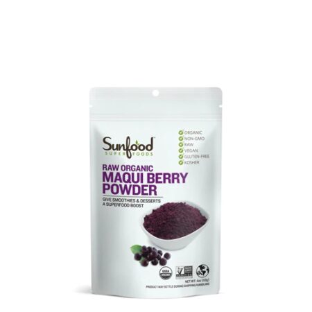 SunFood Raw Organic Maqui Berry Powder -- 4 oz