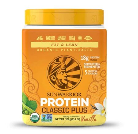 Sunwarrior Classic PLUS Protein Vanilla -- 13.2 oz