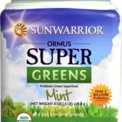 Sunwarrior Ormus Super Greens Orgânico Sabor Menta - 227g | Energia e Nutrição Pura