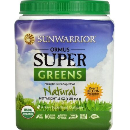 Sunwarrior Ormus Super Greens Orgânico Natural 454g – Energia e Vitalidade Pura — foto 1