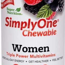 Super Nutrition SimplyOne® Chewable Mulher Frutas Silvestres - 30 Comprimidos Mastigáveis