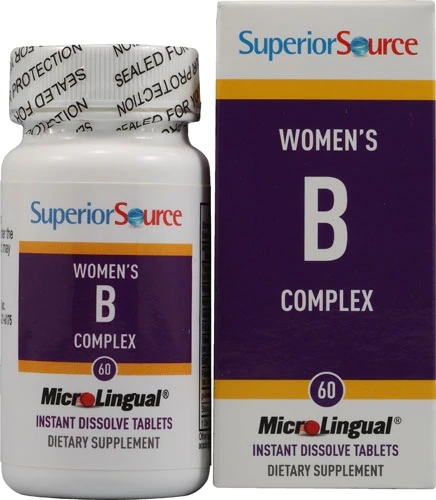 Superior Source Complexo B para Mulheres - 60 Comprimidos de Dissolução Rápida