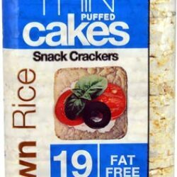 Biscoitos de Arroz Integral Flocados Suzie's Thin Puffed Cakes 139g – Snack Leve e Saudável