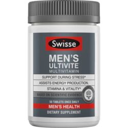 Swisse Ultivite Multivitamínico para Homens - 50 Comprimidos - Energia e Bem-Estar