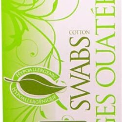 Swisspers Cotonetes Orgânicos de Algodão - 180 Unidades | Pureza e Suavidade Natural