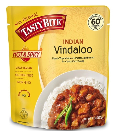 Tasty Bite Indian Entreé Vindaloo Sem Glúten Picante - 283g