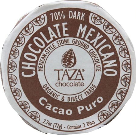 Taza Chocolate Organic Chocolate Mexicano Disc Cacao Puro -- 2.7 oz