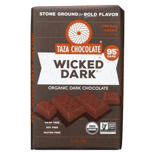 Barra de Chocolate Amargo Orgânico Taza Stone Ground 70g