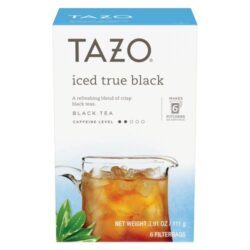 Tazo Iced Tea True Black - 6 Saquinhos para Chá Gelado (Aprox. 170g)