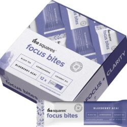 Tea Squares Açaí Blueberry: Snack Energético com Chá - 12 Pacotes Individuais (Aprox. 240g)