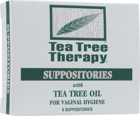 Tea Tree Therapy Vaginal Suppositories with Tea Tree Oil -- 6 Suppositories