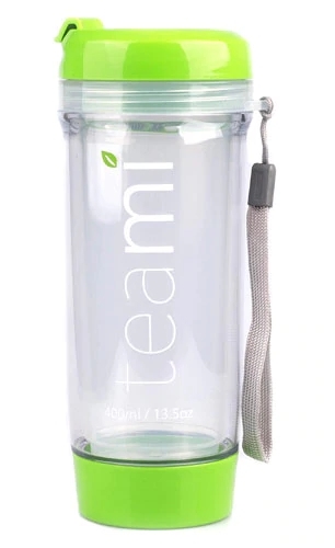 Teami Copo para Chá Dupla Camada Verde - 399ml (13.5 oz) - Infusão Saudável e Prática