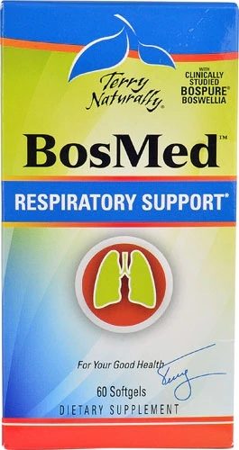 Terry Naturally BosMed™ Respiratory Support - 60 Cápsulas Gelatinosas para Saúde Respiratória
