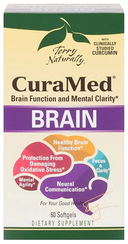 Terry Naturally CuraMed® Brain - 60 Cápsulas Gelatinosas: Potencialize Sua Cognição e Bem-Estar