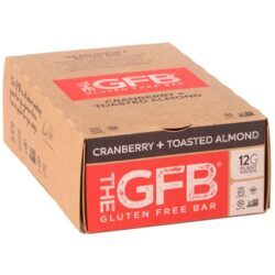 The Gluten Free Bar (GFB) Cranberry Toasted Almond - Caixa com 12 Barras (Aprox. 510g)