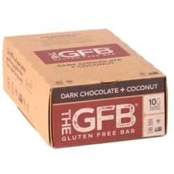 The Gluten Free Bar GFB Dark Chocolate Coconut - Caixa com 12 Barras (Aprox. 680g)
