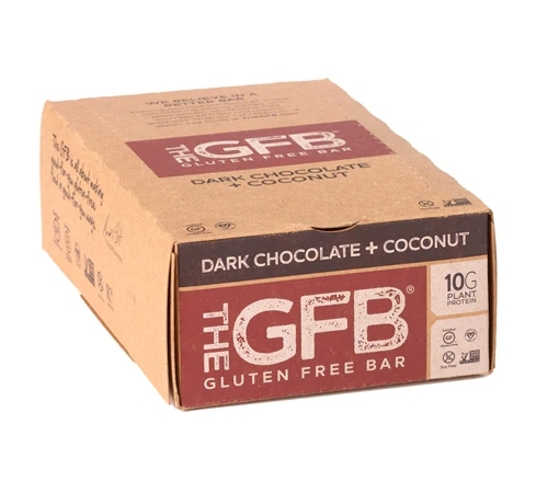 The Gluten Free Bar GFB Dark Chocolate Coconut - Caixa com 12 Barras (Aprox. 680g)