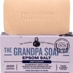 Sabonete Barra Facial e Corporal The Grandpa Soap Co Sal Epsom Limpeza Profunda 120g - Melhor Preço