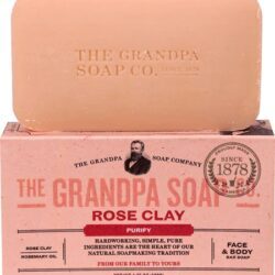 Sabonete Barra Facial e Corporal The Grandpa Soap Co Argila Rosa Purificante - 120g Oferta Exclusiva