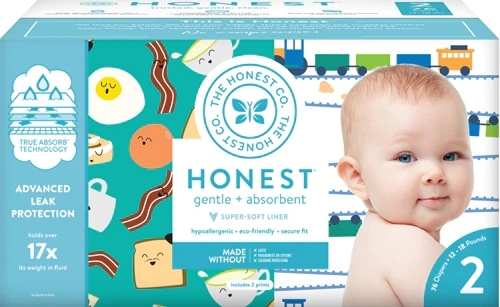 The Honest Company Club Box: 76 Fraldas Tamanho 2 - Conforto e Proteção para o Seu Bebê