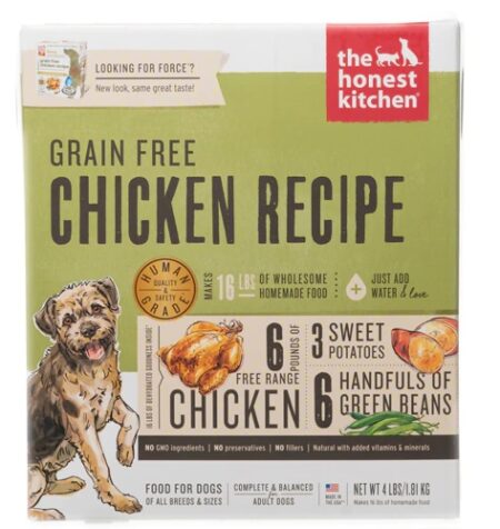 The Honest Kitchen Grain Free Dehydrated Dog Food for Adult Dogs Chicken Recipe -- 4 lbs