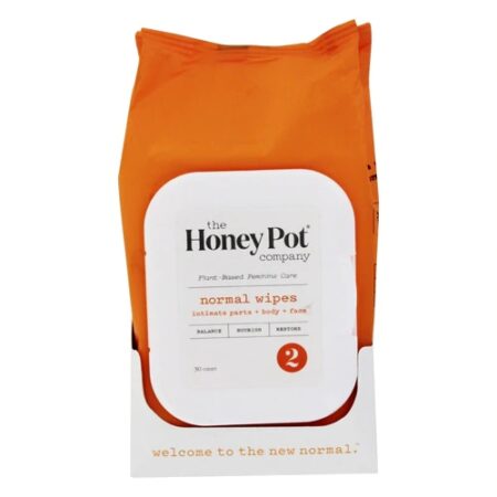 The Honey Pot Normal Intimate Wipes -- 30 Wipes