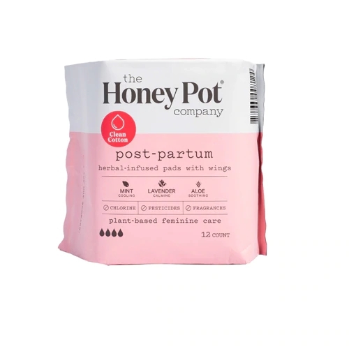 The Honey Pot Absorventes Pós Parto Herbais – 12 Unidades: Conforto e Bem-Estar Natural
