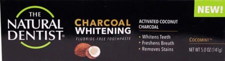 The Natural Dentist Charcoal Whitening Toothpaste Cocomint™ -- 5 oz