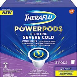 Theraflu Power Pods Noturno - 8 Cápsulas: Alívio Rápido para Gripe e Resfriado