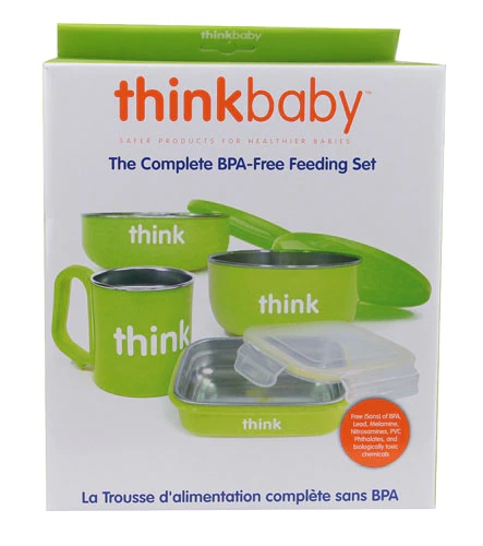 Kit Completo de Alimentação ThinkBaby Verde - Livre de BPA - 1 Conjunto