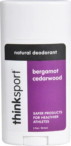 Desodorante Natural Thinksport Bergamot Cedarwood 110g - Proteção Suave e Fresca