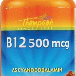 Thompson B12 Vitamina 500mcg - 90 Tablets: Energia e Vitalidade Essenciais