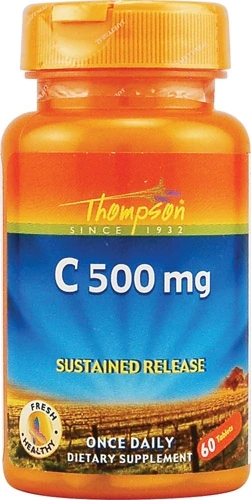 Vitamina C Thompson 500mg Liberação Sustentada - 60 Tablets - Potencialize sua Saúde