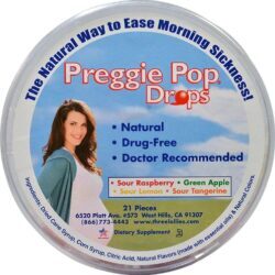 Three Lollies Preggie Pop Drops Sortidas - 21 Unidades (Gomas para Enjoo na Gravidez)