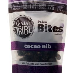 Thrive Tribe Bites Paleo Snack Clusters de Cacao Nibs Sem Glúten - 170g