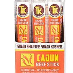 Tomer Bastões de Carne Kosher Sabor Cajun - 24 Unidades (Aprox. 450g)