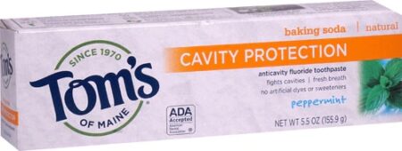 Tom's of Maine Cavity Protection Fluoride Natural Toothpaste Peppermint -- 5.5 oz