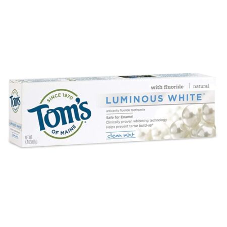 Tom's of Maine Luminous White® Toothpaste with Fluoride Clean Mint -- 4.7 oz