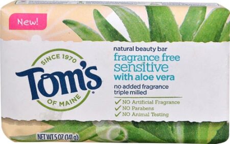 Tom's of Maine Sensitive Natural Beauty Bar Fragrance Free -- 5 oz