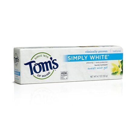 Tom's of Maine Simply White® Fluoride Natural Toothpaste Sweet Mint Gel -- 4.7 oz