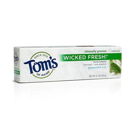 Tom's of Maine Wicked Fresh Fluoride Natural Toothpaste Spearmint Ice -- 4.7 oz