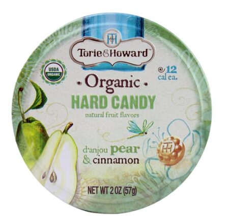 Torie & Howard Organic Hard Candy D'anjou Pear & Cinnamon -- 2 oz