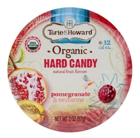 Torie & Howard Organic Hard Candy Pomegranate & Nectarine -- 2 oz