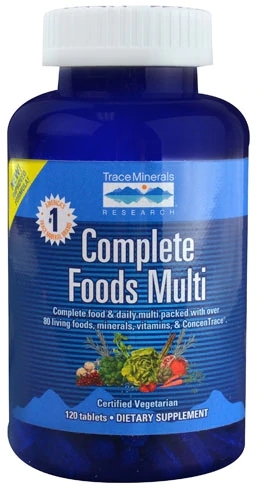Trace Minerals Research Complete Foods Multi™ - Multivitamínico Completo 120 Tabletes