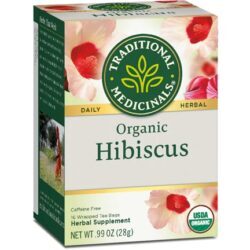 Chá de Hibisco Orgânico Tradicional Medicinals 16 Sachês (27.2g) - Potencialize Sua Saúde e Bem-Estar