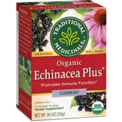 Chá Orgânico Echinacea Plus® com Sabugueiro - 16 Sachês Traditional Medicinals (Aprox. 29.6g)