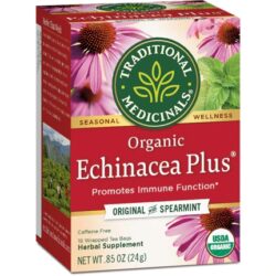 Chá de Equinácea Orgânico Traditional Medicinals Plus - 16 Saquinhos (48g)