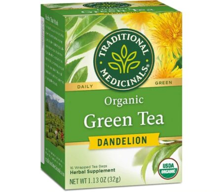 Traditional Medicinals Organic Green Tea Dandelion -- 16 Tea Bags