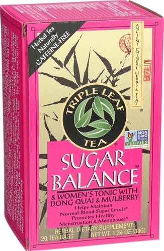 Triple Leaf Tea Sugar Balance Descafeinado: 20 Sachês para Equilíbrio e Bem-Estar